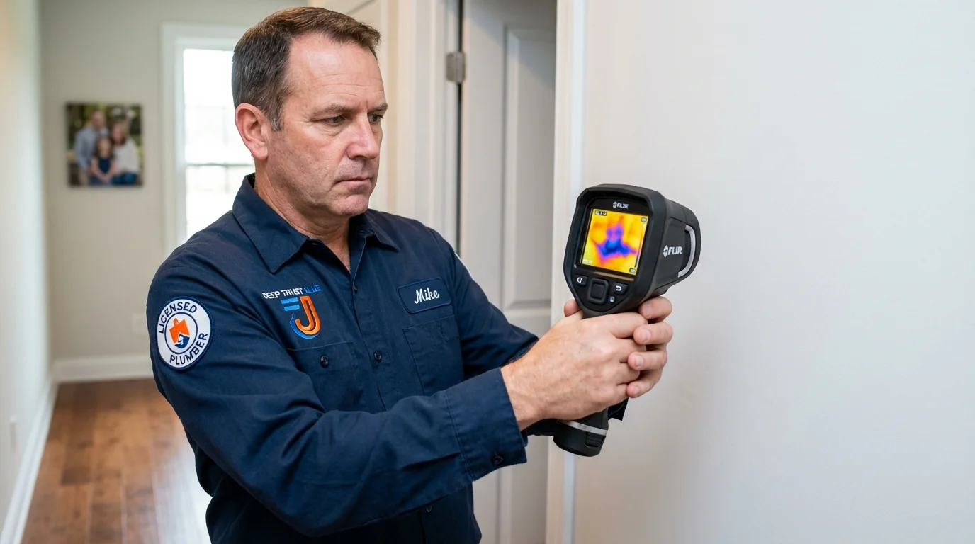 Thermal imaging leak detection by Johns Plumbing LLC in Frazeysburg